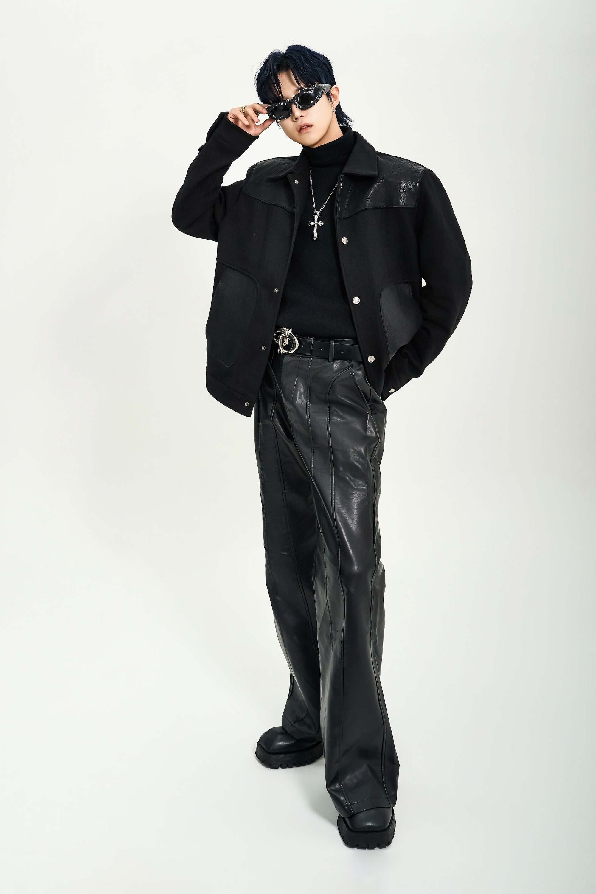 The Nomad Obsidian Flare Leather Trouser (Pre-Order)