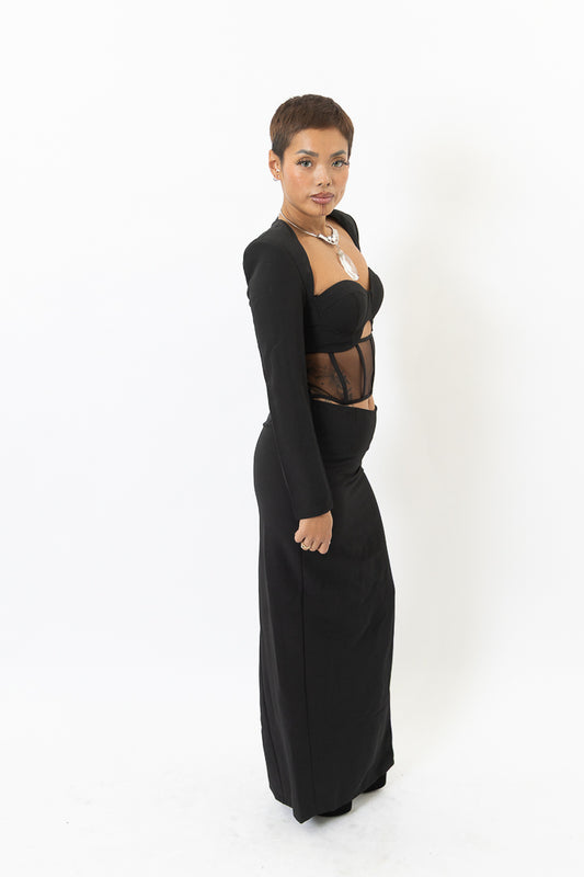 Obsidian Corset Gown