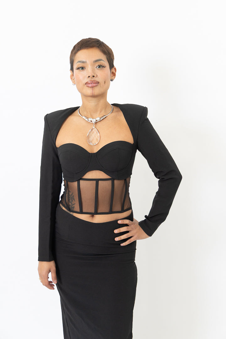Obsidian Corset Gown