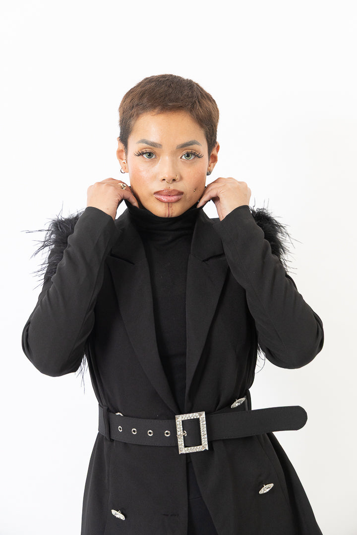 The Regent Obsidian Second Skin Turtleneck