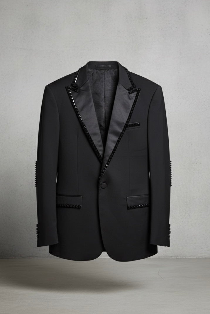 The Regent Studded Black Suit